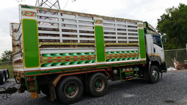 รถปี**2556**ใช้งาน*98000กม**ISUZU FXZ DECA 360 แม่ลูก 3 เพลา ไม่ดั๊มกระบะต่อSKTพิษณุโลก