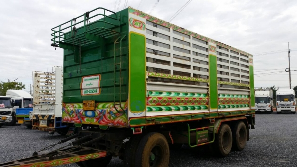 รถปี**2556**ใช้งาน*98000กม**ISUZU FXZ DECA 360 แม่ลูก 3 เพลา ไม่ดั๊มกระบะต่อSKTพิษณุโลก