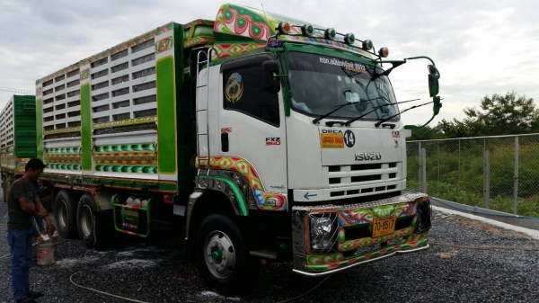 รถปี**2556**ใช้งาน*98000กม**ISUZU FXZ DECA 360 แม่ลูก 3 เพลา ไม่ดั๊มกระบะต่อSKTพิษณุโลก