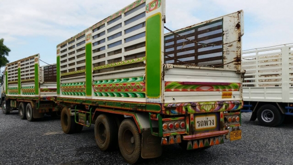 รถปี**2556**ใช้งาน*98000กม**ISUZU FXZ DECA 360 แม่ลูก 3 เพลา ไม่ดั๊มกระบะต่อSKTพิษณุโลก