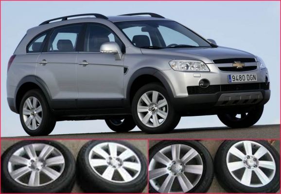 ล้อ Captiva ขอบ18 พร้อมยาง DUNLOP  235-55R18 ปลายปี12