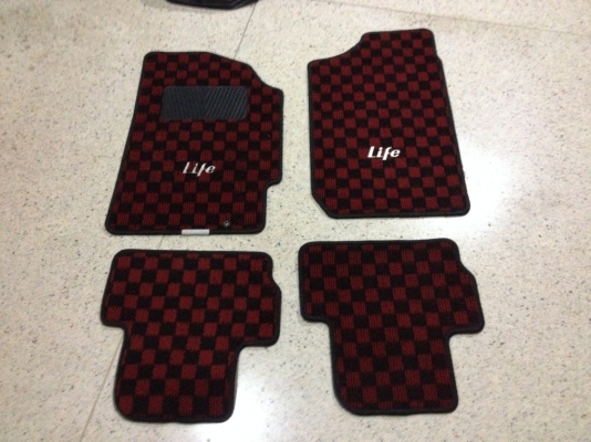 พรมลายหมากรุก hondaแท้ญี่ปุ่นสภาพสวย