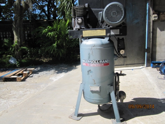 ขายปั๊มลม 2 สูบ มอเตอร์ 5 แรง ขนาด 75 ลิตร พร้อมใช้งาน