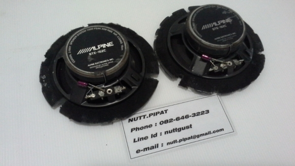 ลำโพง Alpine แกนร่วมสองทาง ขนาด 6 นิ้ว สวยๆ เสียงดี มือสองญี่ปุ่น
