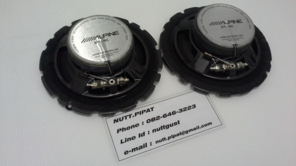 ลำโพง Alpine แกนร่วมสองทาง ขนาด 6 นิ้ว สวยๆ เสียงดี มือสองญี่ปุ่น