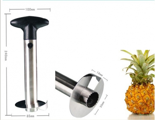 อุปกรณ์คว้านเนื้อสับปะรด ชนิดแท่งหมุนเกลียว อุปกรณ์คว้านเนื้อสับปะรด ชนิดแท่งหมุนเกลียว