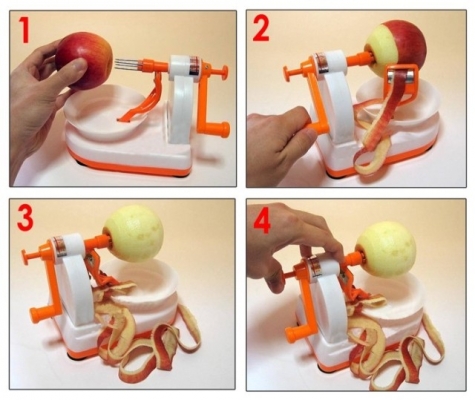 เครื่องปลอกเปลือกแอปเปิ้ล Easy Apple Skin Peeler