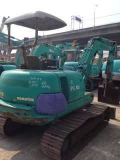 รถขุดพร้อมหัวเจาะในตัว KOMATSU PC45 นำเข้าจากญี่ปุ่น