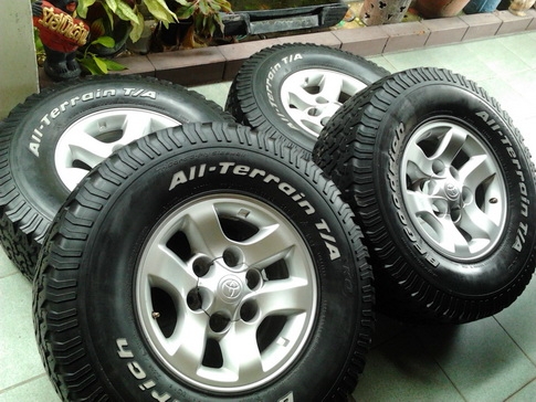 ล้อ Tiger + BF All 31/10.5/15 ปี09 พร้อมใช้งาน 1ชุด