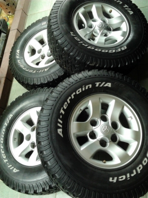 ล้อ Tiger + BF All 31/10.5/15 ปี09 พร้อมใช้งาน 1ชุด