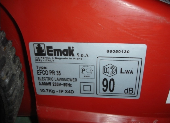 ขายรถตัดหญ้า ไฟฟ้า EFCO PR-35S 1100 W