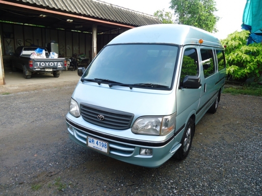 รถตู้  Toyota  commuter  ปี 2004  หลังคาสูง ช่วงยาว  เครื่องดี  1jz   แก๊ส หัวฉีด  lpg  ขับดี ประหยัด
