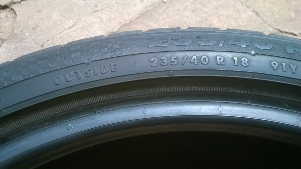 ขายยาง 235/40/18  Continental  2512  ปี 12