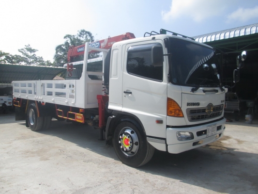 หลุดมัดจำ 6 ล้อ  HINO เมกก้า 212  ปี  50  ติดเครน UNIC  4 ชัก