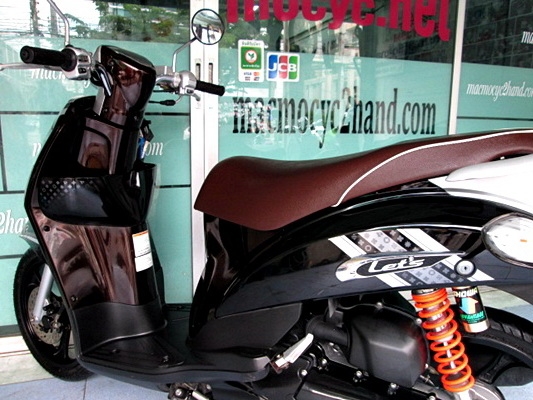 LET'S ตัวท็อปล้อแมกช์ สีดำนํ้าตาล รถเดือน เมษายน.ปี 56 ไมล์ 4173 โล รุ่นใหม่หัวฉีด ของแถม 2 รายการ 23900