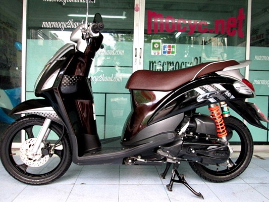 LET'S ตัวท็อปล้อแมกช์ สีดำนํ้าตาล รถเดือน เมษายน.ปี 56 ไมล์ 4173 โล รุ่นใหม่หัวฉีด ของแถม 2 รายการ 23900