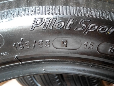 ยาง Michelin 195/55/15 ปี13กับ11 อย่างละ2เส้น