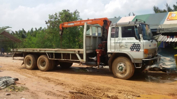 HINO-KT925.1เพลา.เครื่องHO7C.ติดเครนยุนิค3ตันท้องV.7,20ม.ราคา-530,000บ