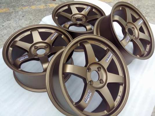 TE37 SL ขอบ17 4รู100หน้า7 หลัง8 สวยๆไม่มีริวรอยอยไม่มีซ่อม งามคักๆ