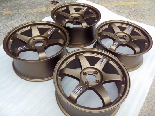 TE37 SL ขอบ17 4รู100หน้า7 หลัง8 สวยๆไม่มีริวรอยอยไม่มีซ่อม งามคักๆ