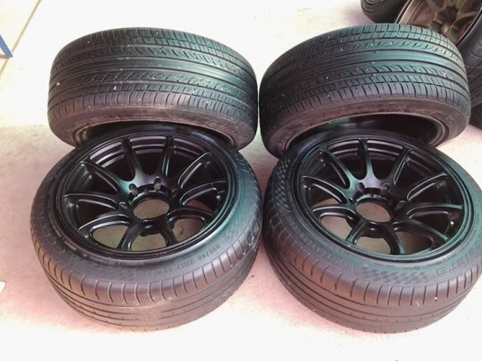 ขายแม็กพร้อมยางขอบ 17 หน้า8.5 หลัง9.5