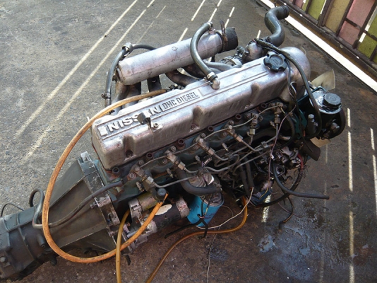 ขายเครื่องยนต์ดีเซลนิสสันLd 2800 เกียร์ธรรมดามีเลข
