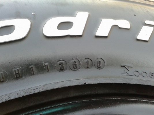 มาอีกแล้วครับ BF GOODRICH T/A 265/75/16 ปี 10 สภาพ 70\% 6500 บาท มาอีกแล้วครับ BF GOODRICH T/A 265/75/16 ปี 10 สภาพ 70\% 6500 บาท