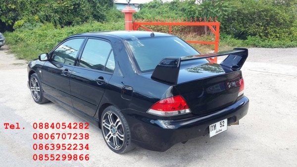 ขาย Mitsubishi New Lancer สีดำสวยมาก ชุดแต่งรอบคัน ราคา 195,000 บาท +++++
