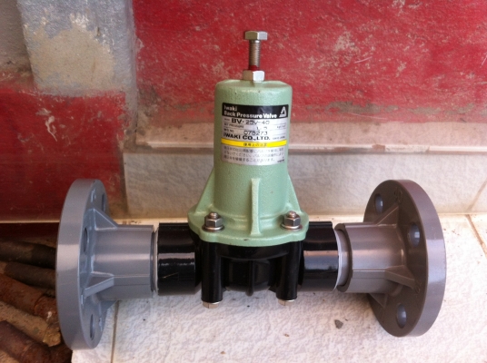 ลด 50 \% วาล์วป้องกันแรงดันย้อนกลับ Iwaki หน้าแปลนส้วมยึดแบบน็อต 4จุด ท่อขนาด 1.5 นิ้ว ( เหลือมี 7 คัว)