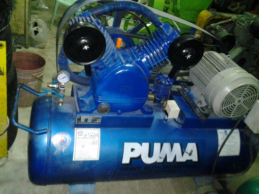 ปั๊มลม puma มอเตอร์ 7.5 hp ถังขนาด 260 ลิตร ราคาถูกมากพร้อมรับประกันสินค้าหากท่านไม่พอใจ 0988693990