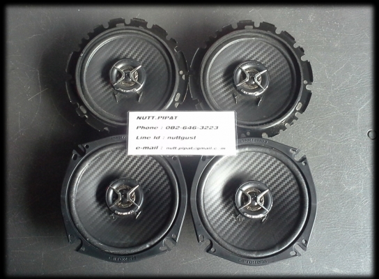 ชุดลำโพง Pioneer แกนร่วมสองทาง สวยๆ เสียงดี มือสองญี่ปุ่น