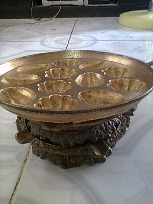 พิมพ์ขนมงานทองเหลืองเก่า