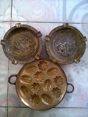 พิมพ์ขนมงานทองเหลืองเก่า