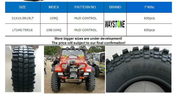 ขายยางใหม่ ปี 2013 ยี่ห้อ WAYSTONETIRE
