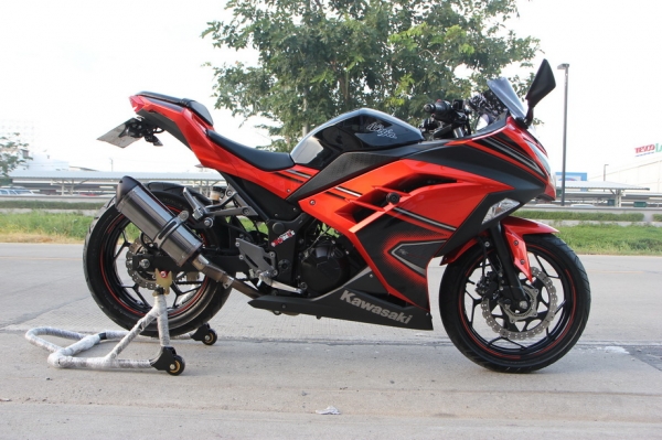 จัดไฟแนนท์ได้>สด-ผ่อน ขาย Kawasaki ninja300 ABS รุ่นปี 2014 สีเดิม ทะเบียนพร้อมโอน