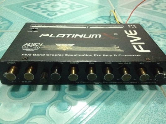 ปรีแอมป์ แพลตินั่มเอ็ก5แบน มือสองสภาพดีใช้งานปกติ เสียงดี ซับแยก ขาย 850 บาท