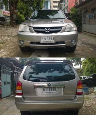 Mazda Tribute V6 3.0 Auto 4WD Top ปี2003 ABS Airbag LPGหัวฉีดถังโดนัท Sun-roof แม็กขอบ16 วิ่ง 16x,xxxกิโล หน้า-หลังเดิมๆสวย ไม่มีชนหนัก
