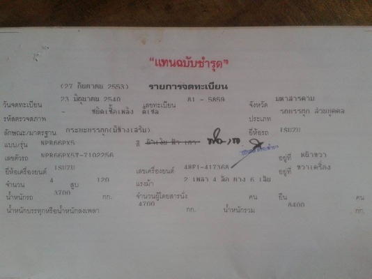 ขายISUZU NPR 120แรง ห้างแท้ปี40 ยาว5เมตร เครื่องดี แคชซีสวย ยางดี6เส้น ภายในสวย มีแอร์ สภาพพร้อมใช้งาน เอกสารพร้อมโอน จัดไฟแนนซ์ได้ เงื่อนไขง่ายๆวันเดียวรับรถ สนใจโทร 090-8588220คุณนะ หรือ www.truck.in.th/498 ID:narong498 FB:ณรงค์ซื้อขายรถมือสอง(เว็บไซต์ส