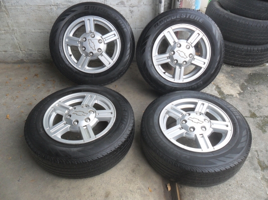 ล้อแม็ก 16นิ้ว 6รู เชฟ พร้อมยาง สวยๆ 4 ล้อ ราคา 6900 บาท