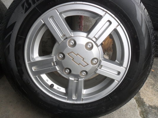 ล้อแม็ก 16นิ้ว 6รู เชฟ พร้อมยาง สวยๆ 4 ล้อ ราคา 6900 บาท