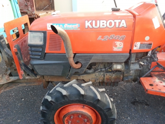 คูโบต้า L2808 4 WD 2 เพลาพร้อมโรตารี่ พร้อมใช้งาน