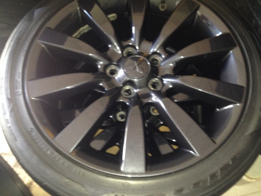 ขายล้อแม็ก Mitsubishi lancer EX 18 สีรมดำ พร้อมยาง ปี 12
