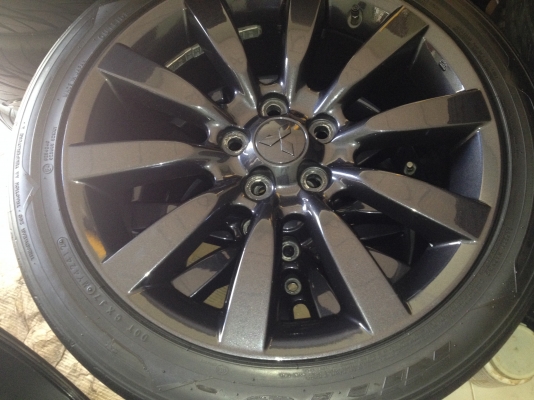 ขายล้อแม็ก Mitsubishi lancer EX 18 สีรมดำ พร้อมยาง ปี 12