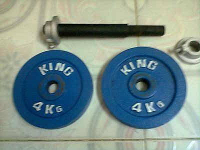 ดัมเบลขนาด 8 โลข้างละ 4 กิโล(บราเบล 18 โล) ดัมเบลขนาด 8 โลข้างละ 4 กิโล(บราเบล 18 โล)