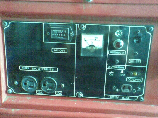 ขายเครื่องปั่นไฟสนาม HONDA สีแดง