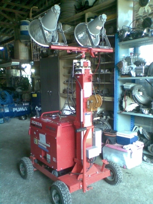 ขายเครื่องปั่นไฟสนาม HONDA สีแดง