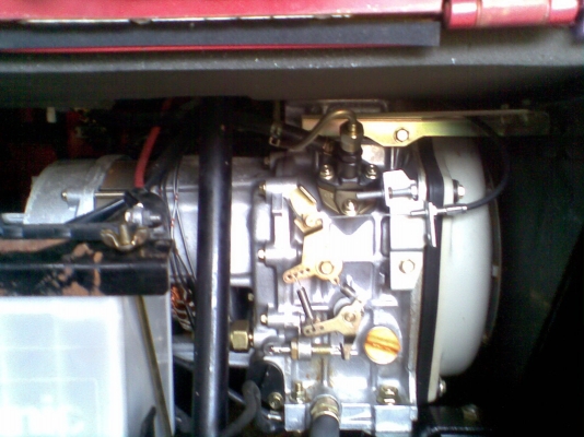 ขายเครื่องปั่นไฟสนาม HONDA สีแดง