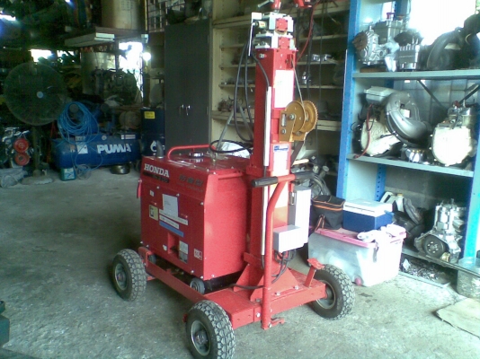 ขายเครื่องปั่นไฟสนาม HONDA สีแดง