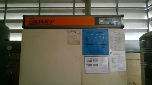 ปั๊มลมสกรูHITACHI HISCREW. 50Hp พร้อมใช้งาน