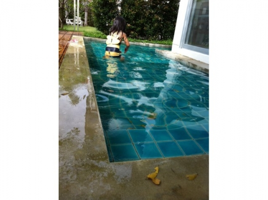 บ้านเดี่ยว หมู่บ้านโนเบิ้ลจีโอ เนื้อที่ 50 ตรว. มีสระว่ายน้ำ ตกแต่งสวย